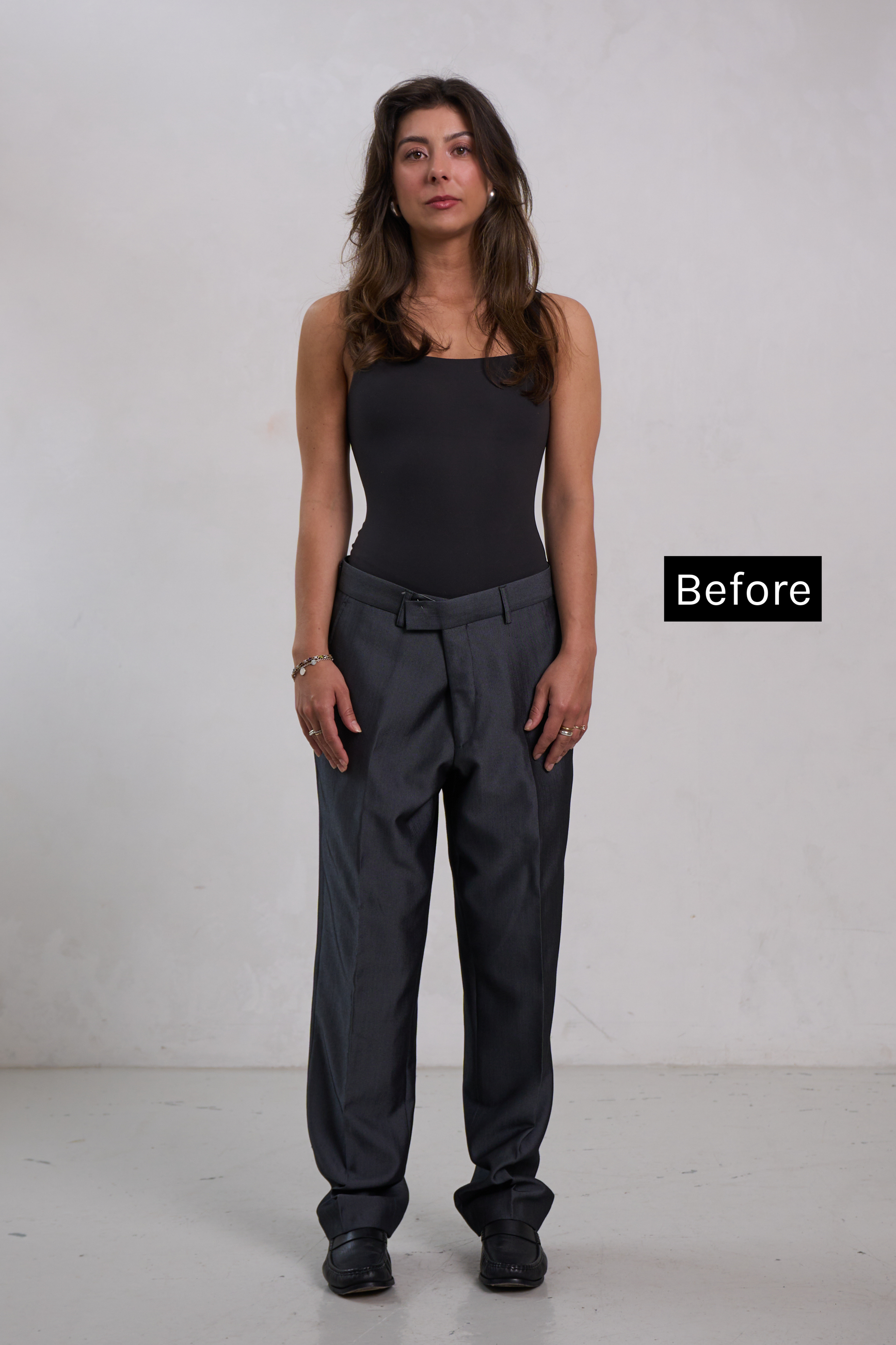 Reworked Mini Trouser Skirt