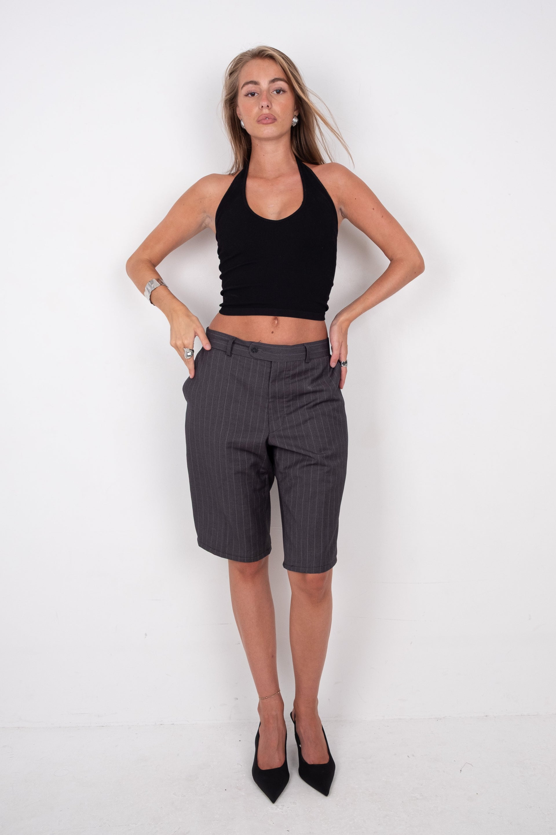 Reworked Long Trouser Shorts