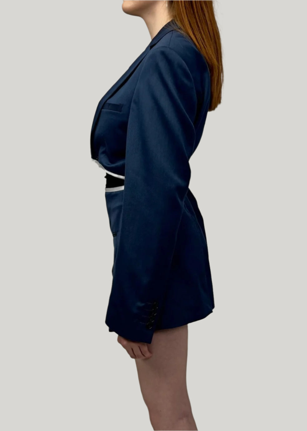 Reworked Blazer Set - Blue