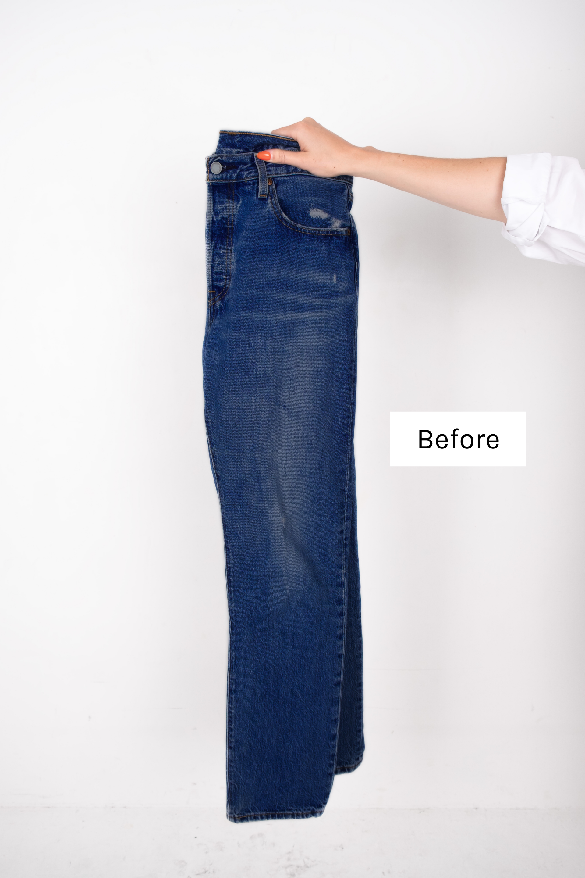 Reworked Long Denim Skirt