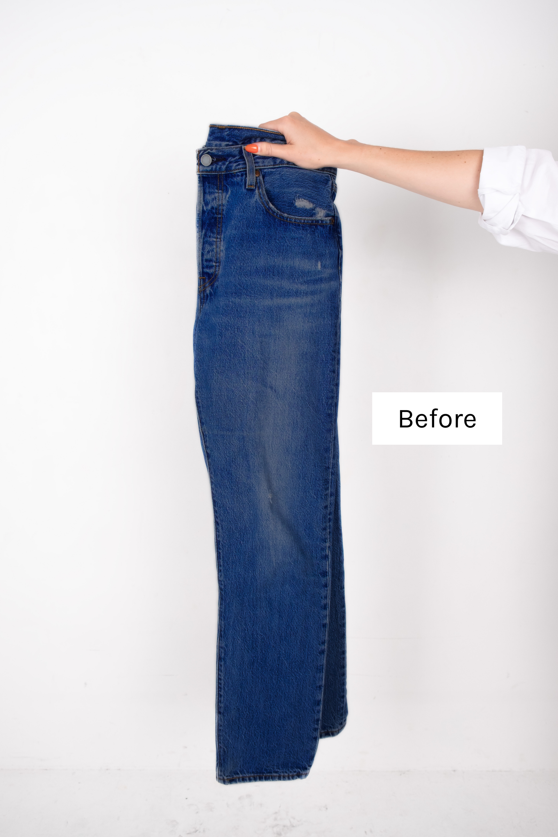Reworked Ruffled Denim Skirt